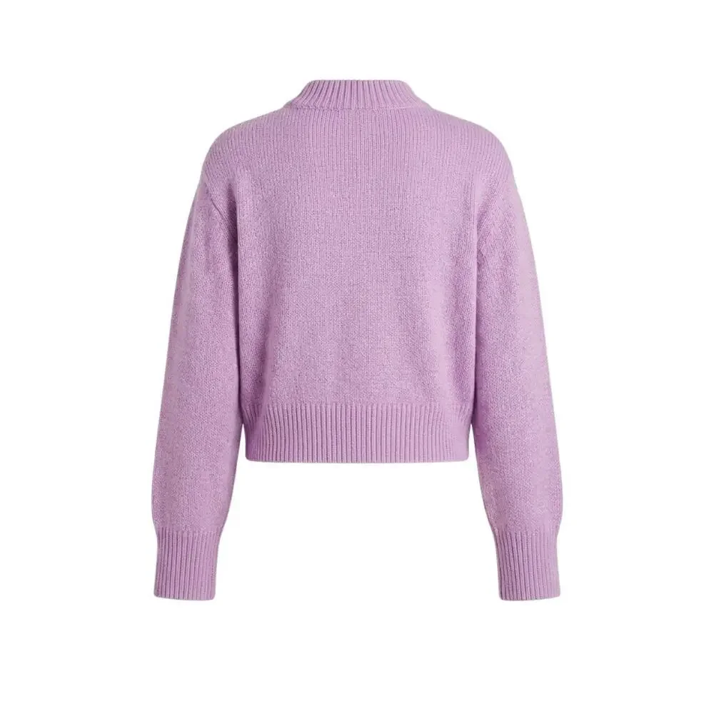 TUCKERNUCK Purple Lilac Aiden Cropped Relaxed Fit Sweater Size XL NWT